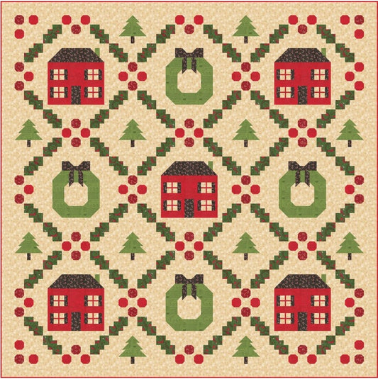 Home For The Holidays Quilt Pattern by Stacy Iest Hsu
