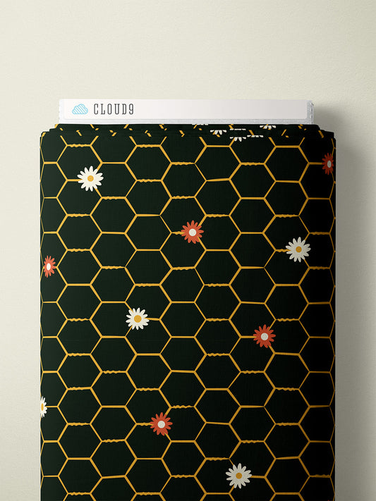 Homestead Haven by Shelby Warwood: Floral Chicken Wire Black 227918