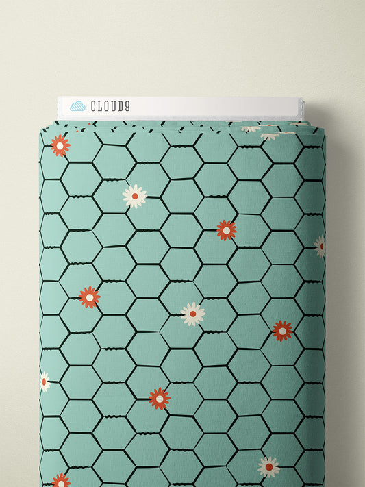 Homestead Haven by Shelby Warwood: Floral Chicken Wire Blue 227921