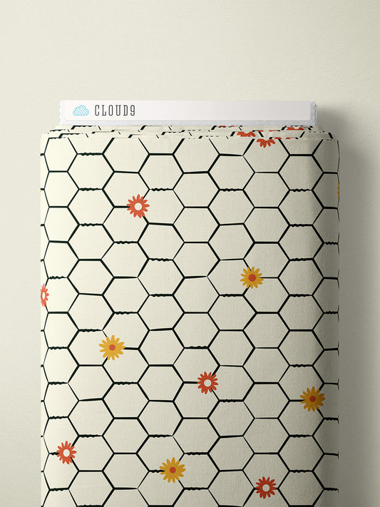 Homestead Haven by Shelby Warwood: Floral Chicken Wire Ivory 227920