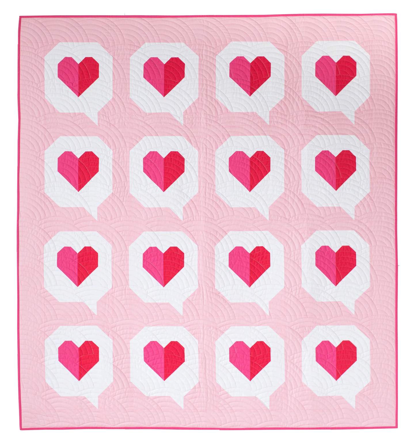 I Heart You Quilt Quilt Pattern by Then Came June and Pen + Paper Patterns