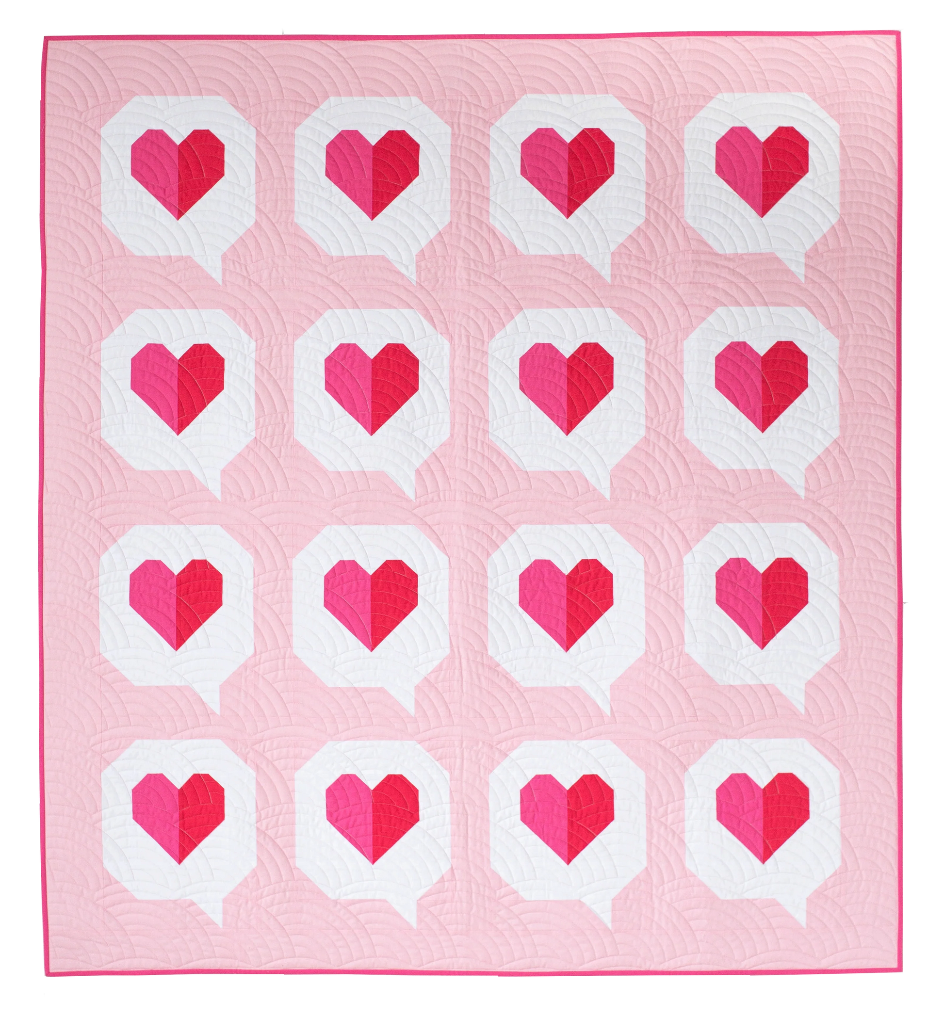 I Heart You Quilt Quilt Pattern by Then Came June and Pen + Paper Patterns