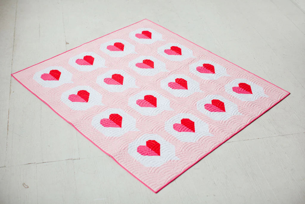 I Heart You Quilt Quilt Pattern by Then Came June and Pen + Paper Patterns