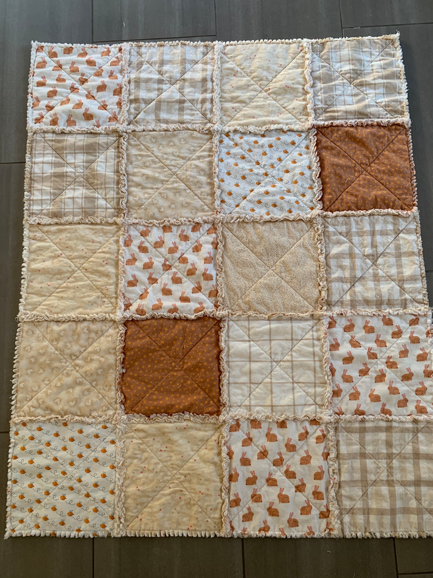 Neutral Flannels Mix by Robert Kaufman : Layer Cake