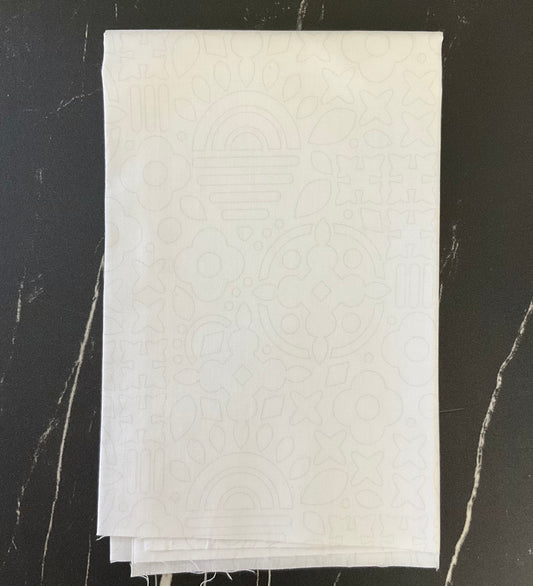 Sun Print Whisper by Alison Glass - Stencil Snow A-1556-L