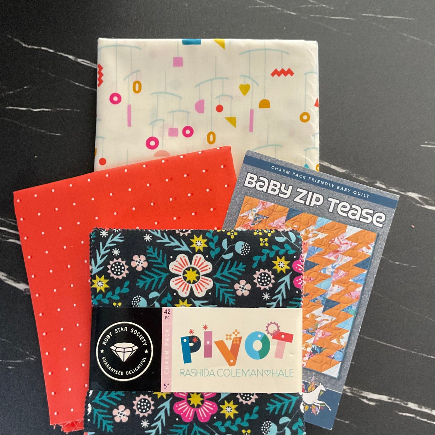 Pivot by Ruby Star Collaborative - Baby Zip Tease Quilt Kit