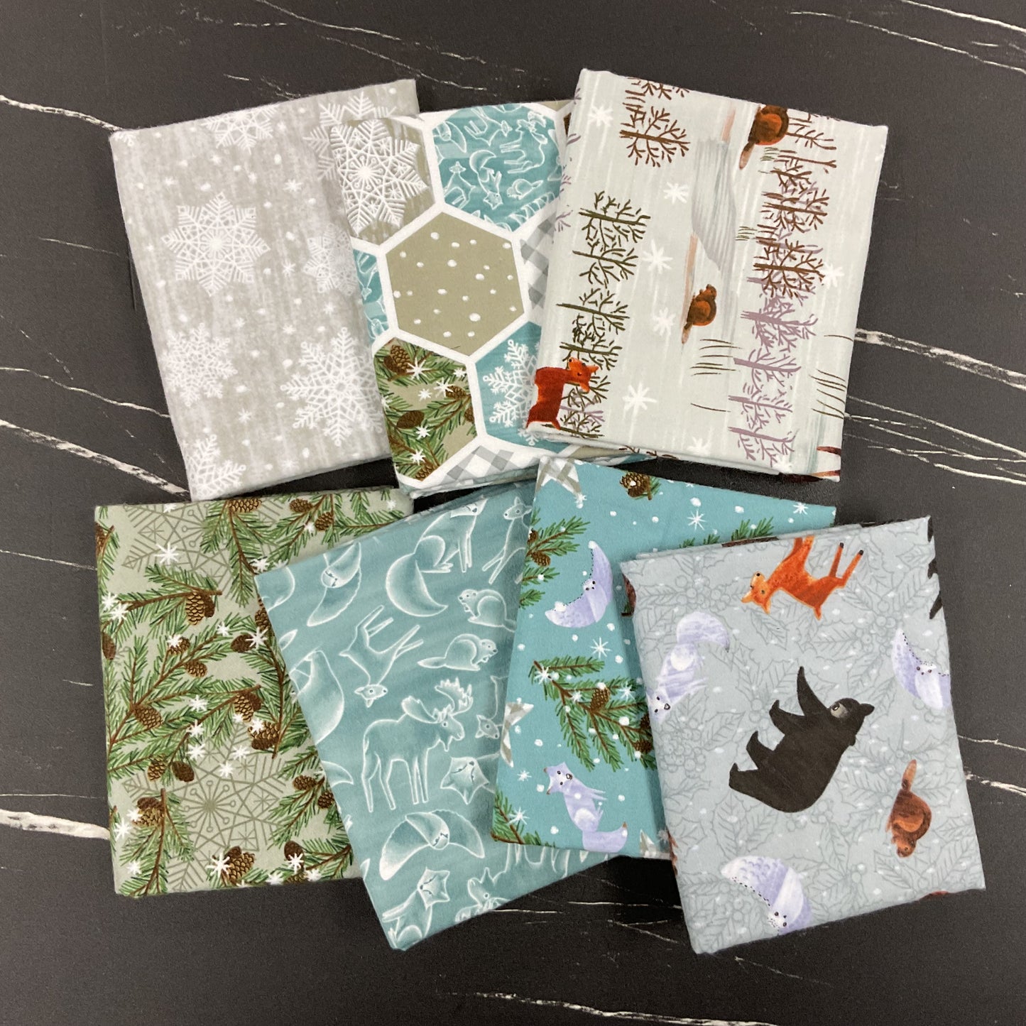 Chill Factor Flannel by Raquel Maciel : Fabric Bundles Including Panel