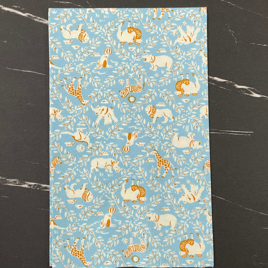 Animal Park Fun by Stacy Iest Hsu : Animal Crackers Plaid Animal Vines Sky 20964 13