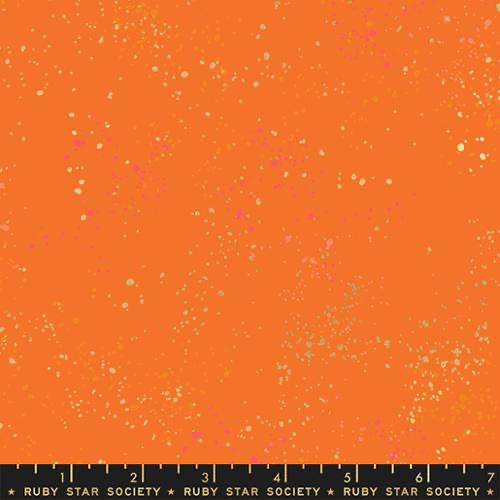 Moucheté par Rashida Coleman Hale : Orange brûlé métallisé RS5027 98M 
