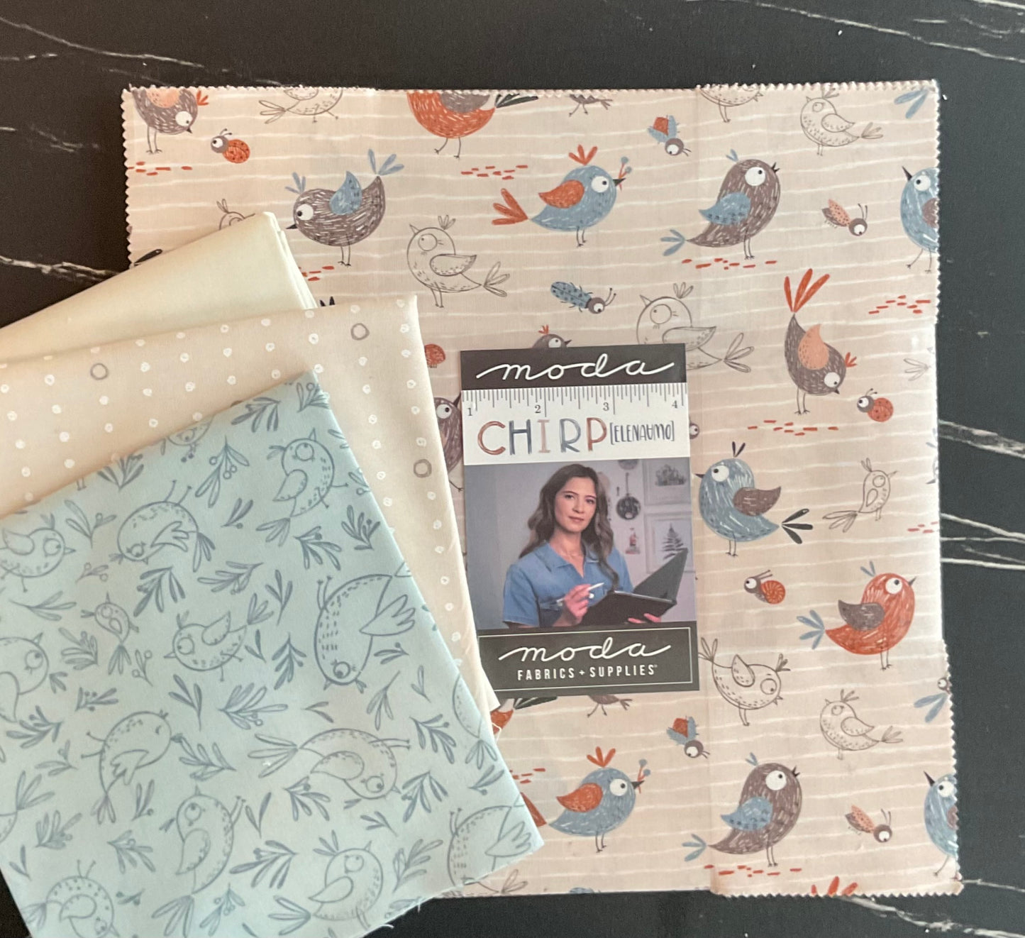 Chirp by Elana Amo - Gentle Kisses Quilt Kit