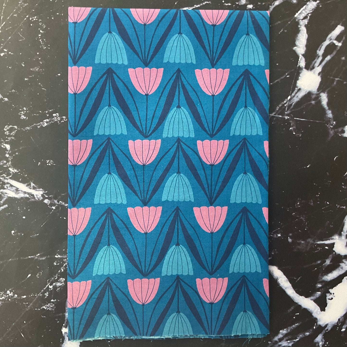 Endpaper by Jen Hewett  -  Tulips Blue Raspberry RS6043 16