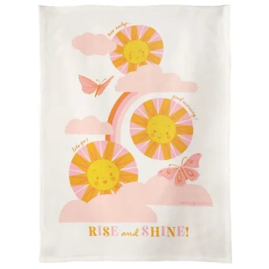 Rise & Shine by Melody Miller Tea Towel