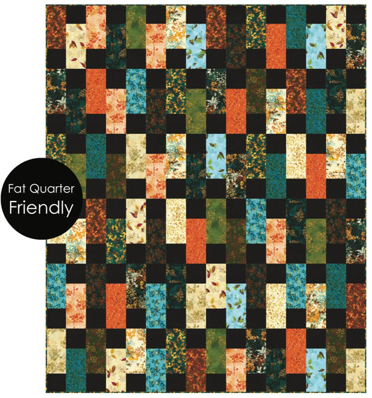 Broadwalk Quilt Kit featuring Sienna by Robert Kaufman Fabrics