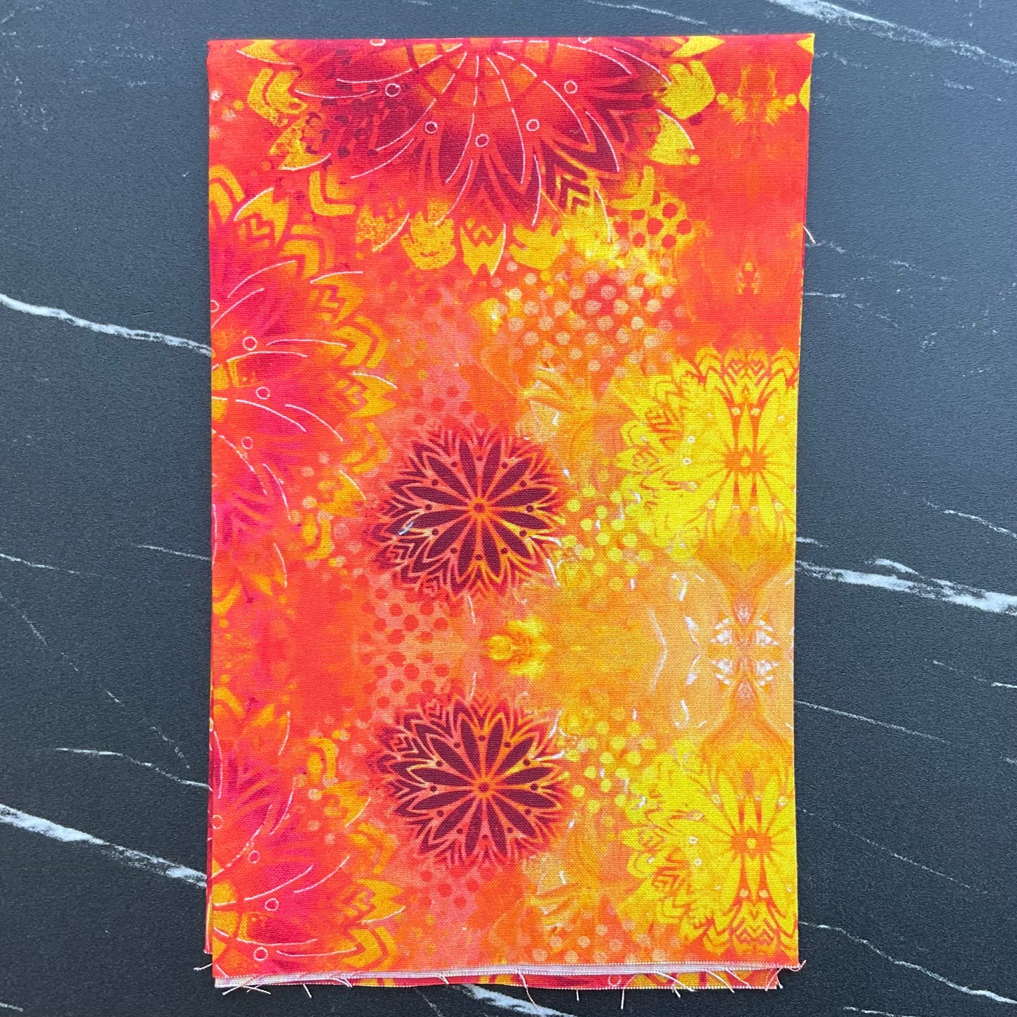 Happy Blooms by Sue Penn - Sunburst - Flame  PWSP051-FLAME