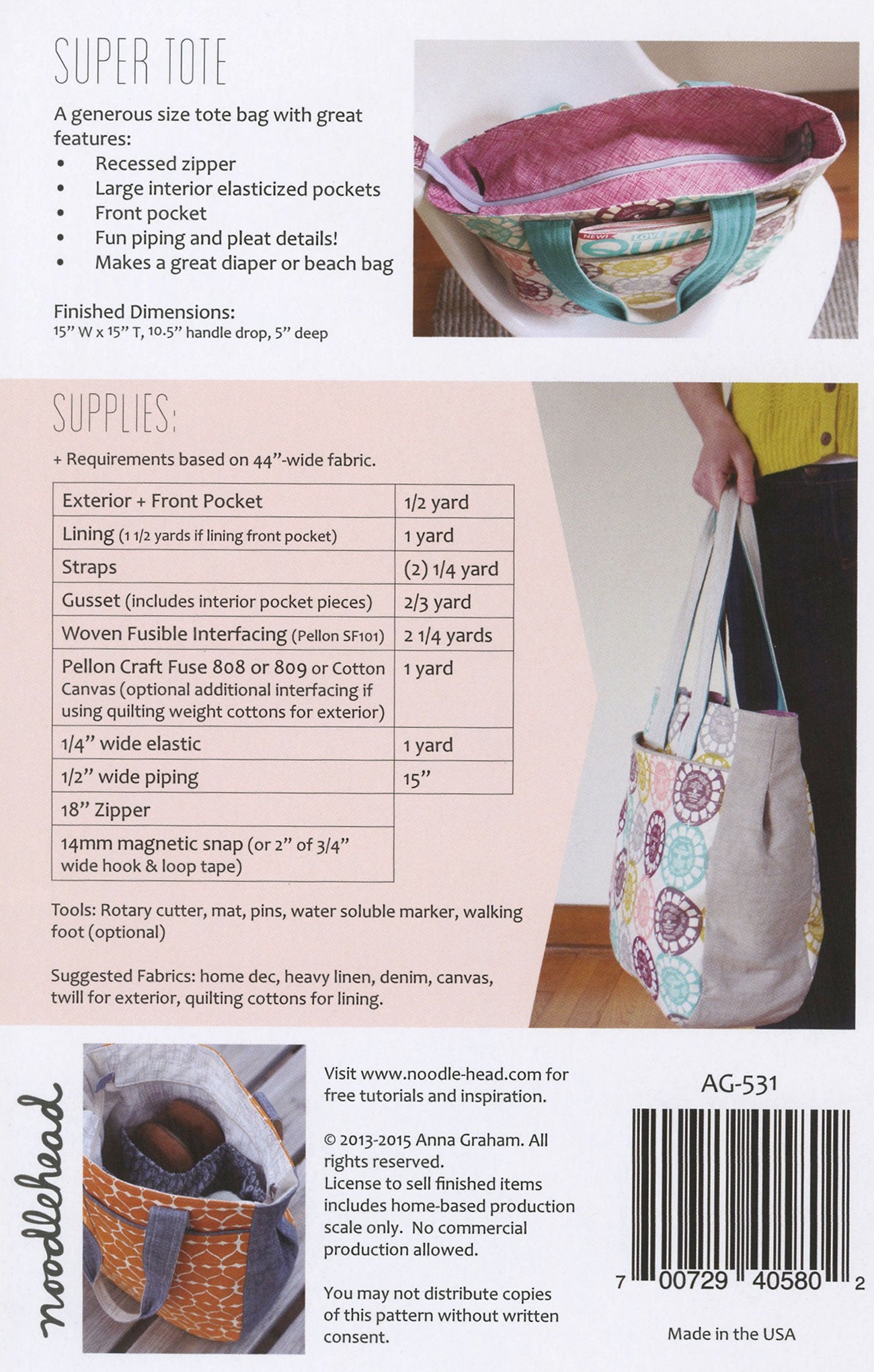 Super Tote # NOO531 - Special Order