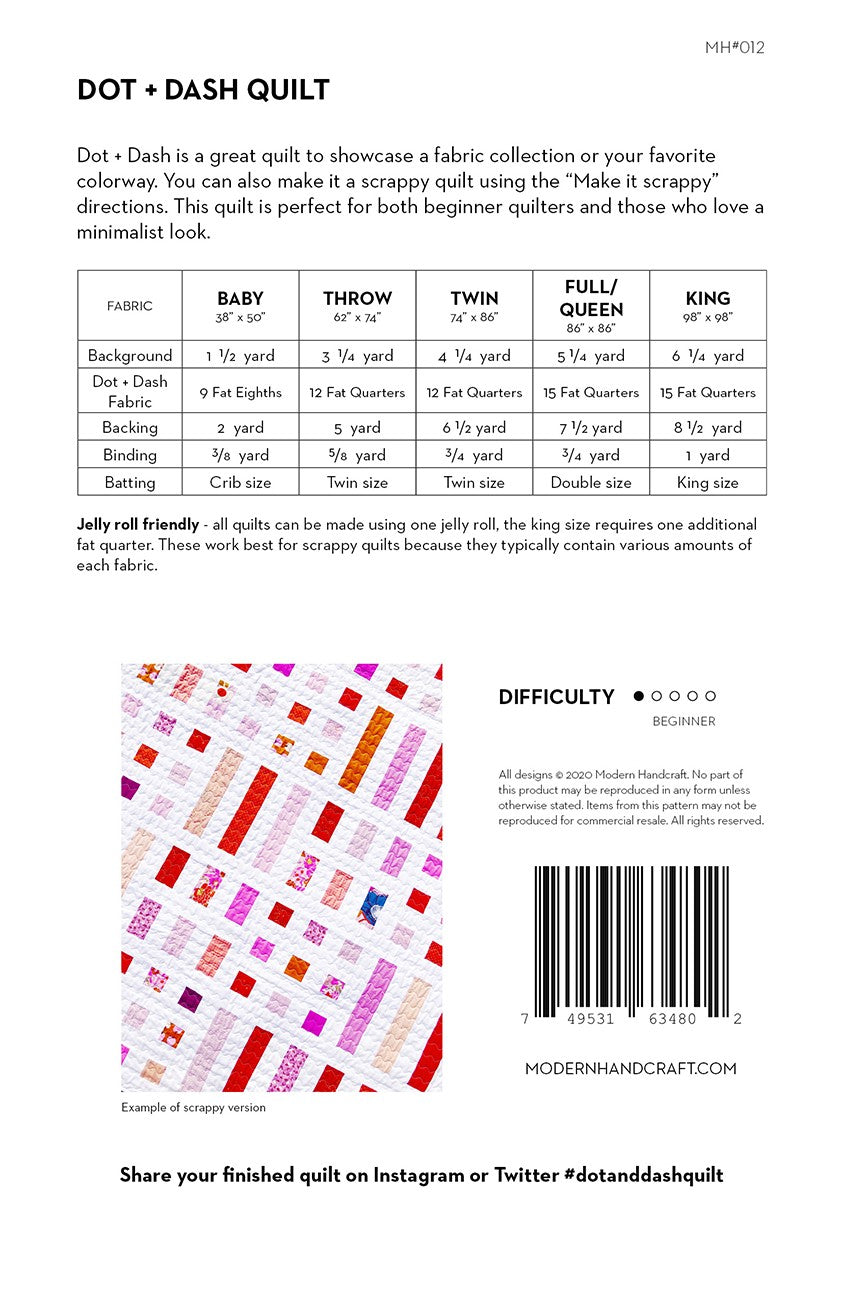 Dot + Dash # MHC012 - Special Order