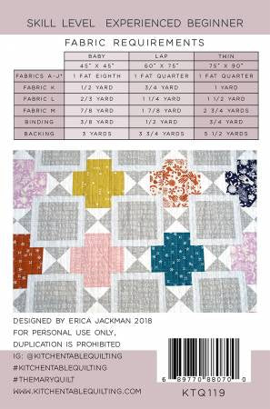 The Mary Quilt Pattern by Kitchen Table Quilting