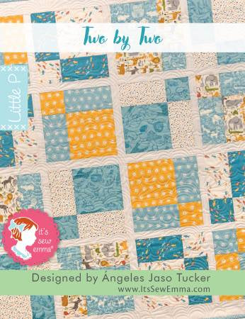 Two by Two Quilt Kit featuring Noah’s Ark by Stacy Iest Hsu
