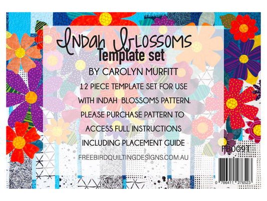 Indah Blossoms - Acrylic Template set # CAFB009T - Special Order