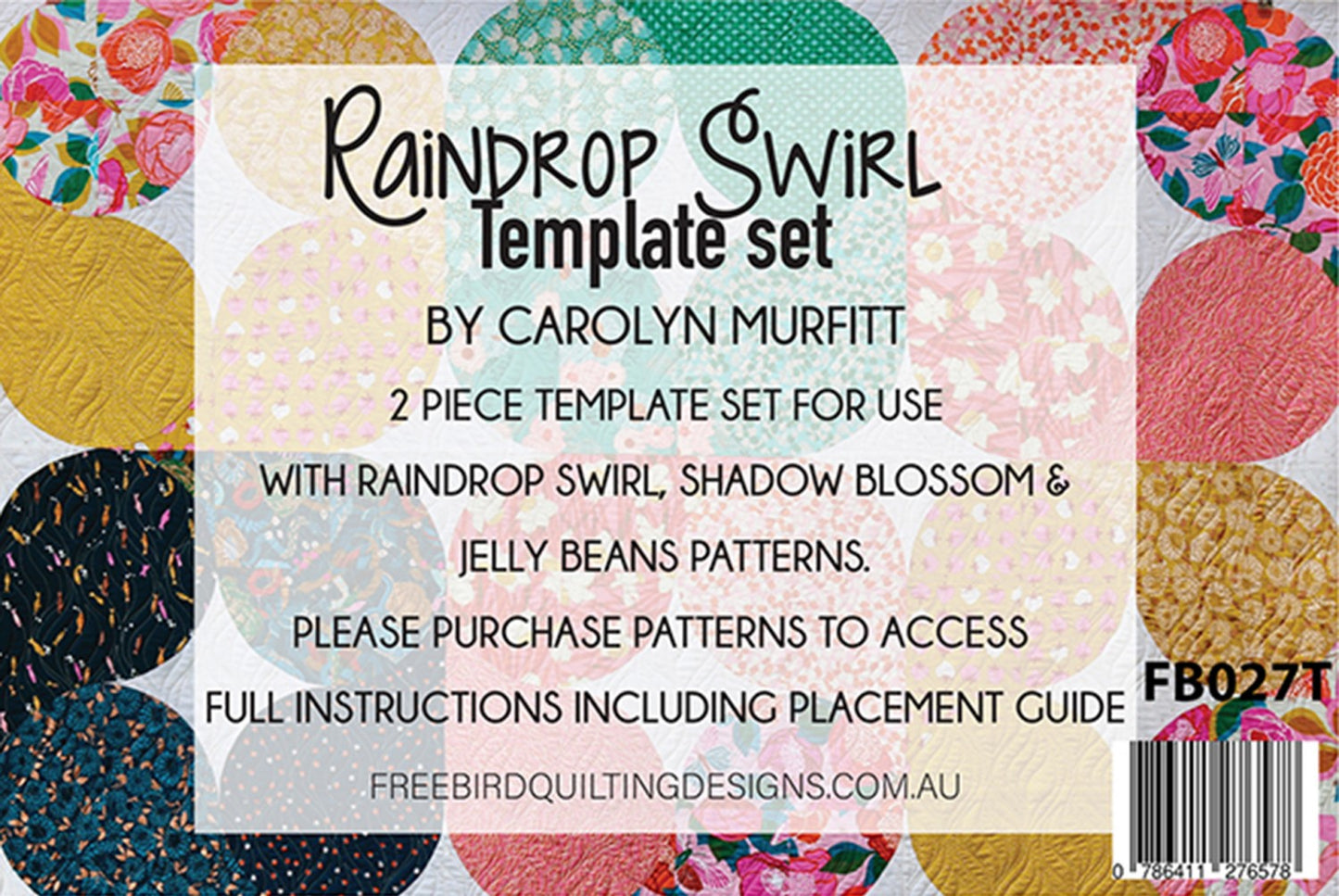 Raindrop Swirl Template Set # FB027T - Special Order