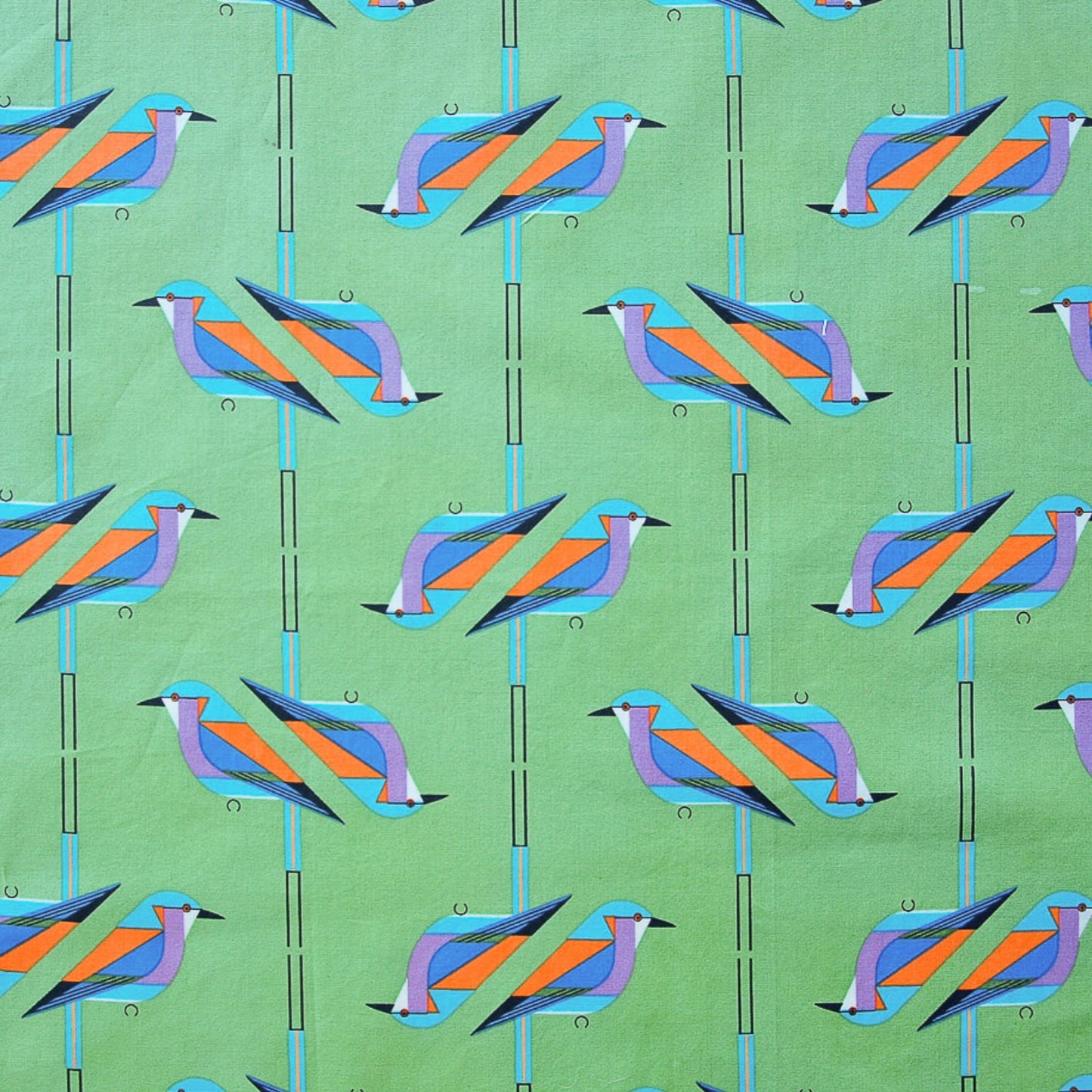 Charley Harper Discovery Place - Lilac Breasted Roller Poplin CH-351