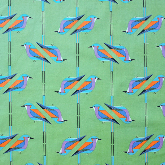 Pre-Order Charley Harper Discovery Place - Lilac Breasted Roller Poplin CH-351