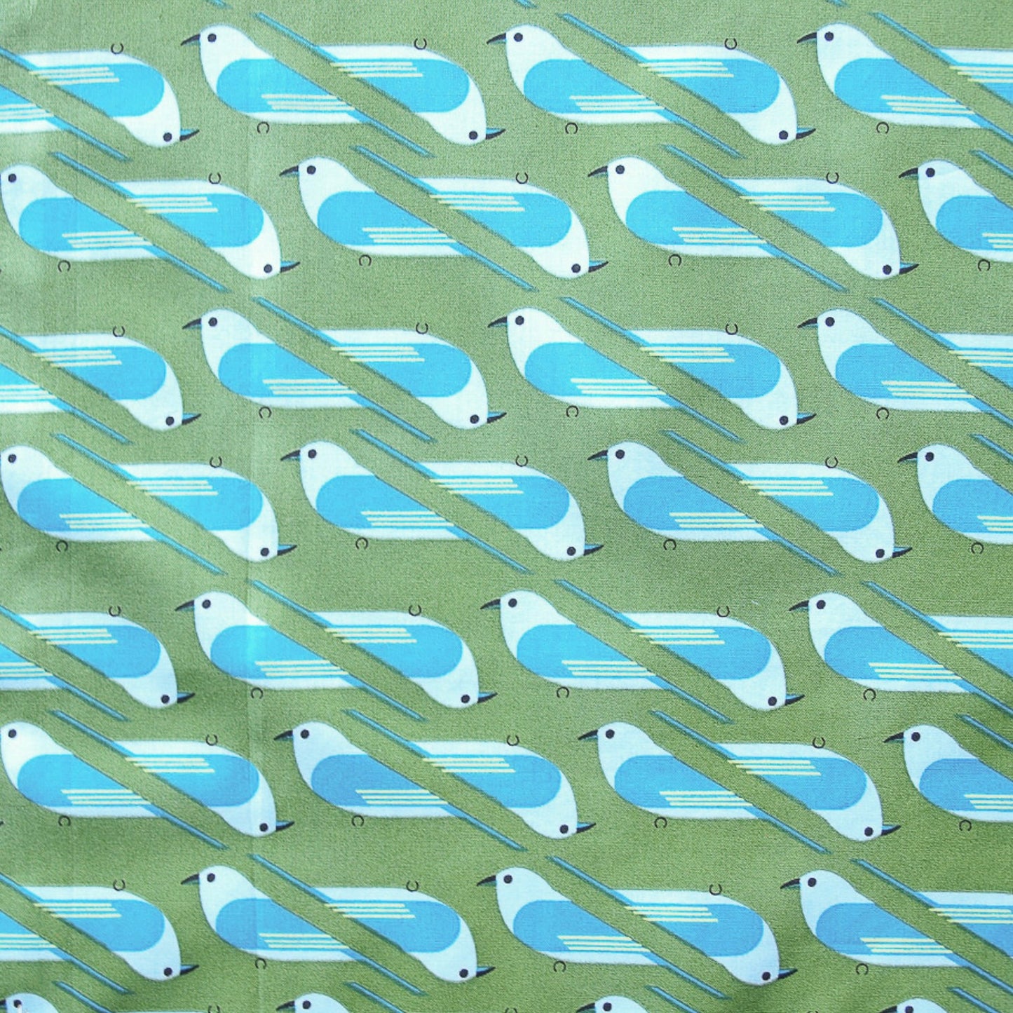 Charley Harper Discovery Place - Popeline Bluebird CH-353