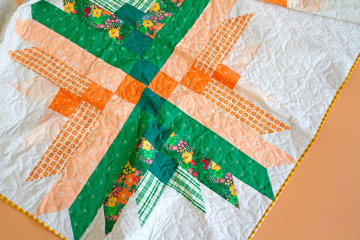 Glass House Quilt Kit featuring Daisy by Maureen Cracknell