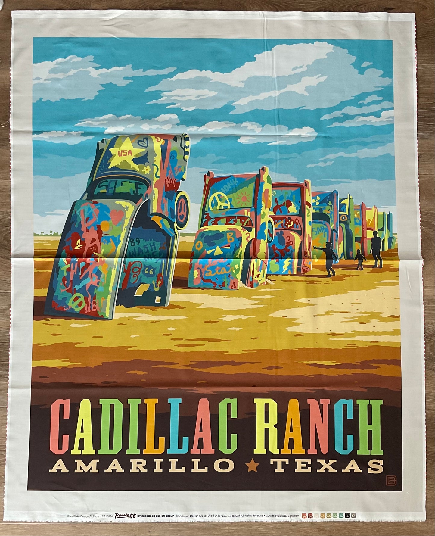 Route 66 Cadillac Ranch Panel PD15016