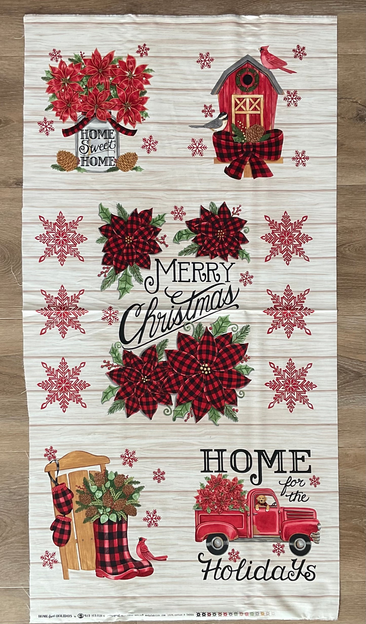 Home Sweet Holidays by Deb Strain for Moda : Panel White