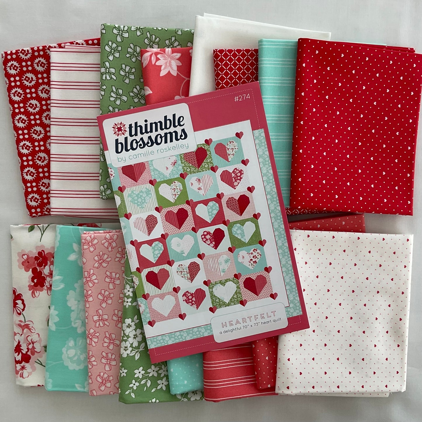 Heartfelt Quilt Kit featuring Lighthearted by Camille Roskelley
