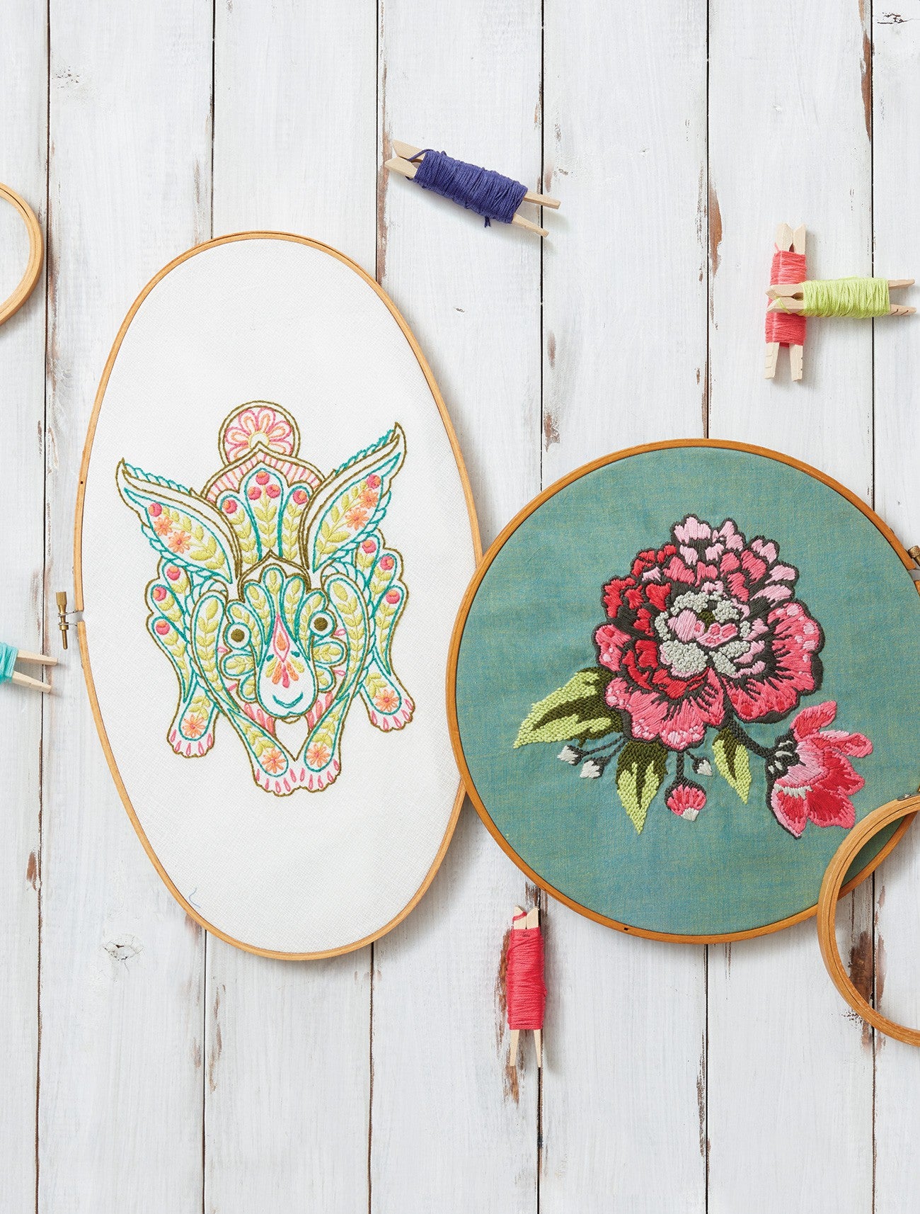Coloring with Thread by Tula Pink