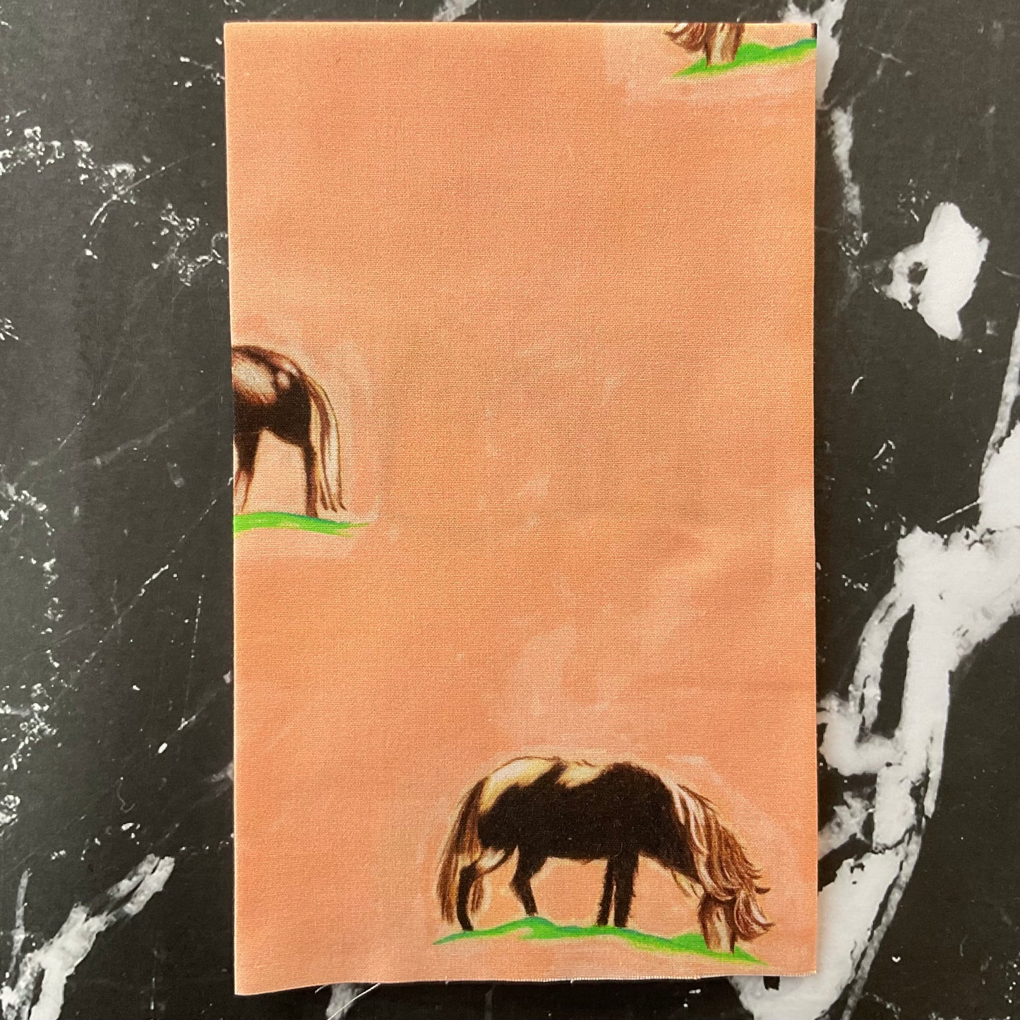 Heather Ross by Hand : Ponies Peach 54253D-4