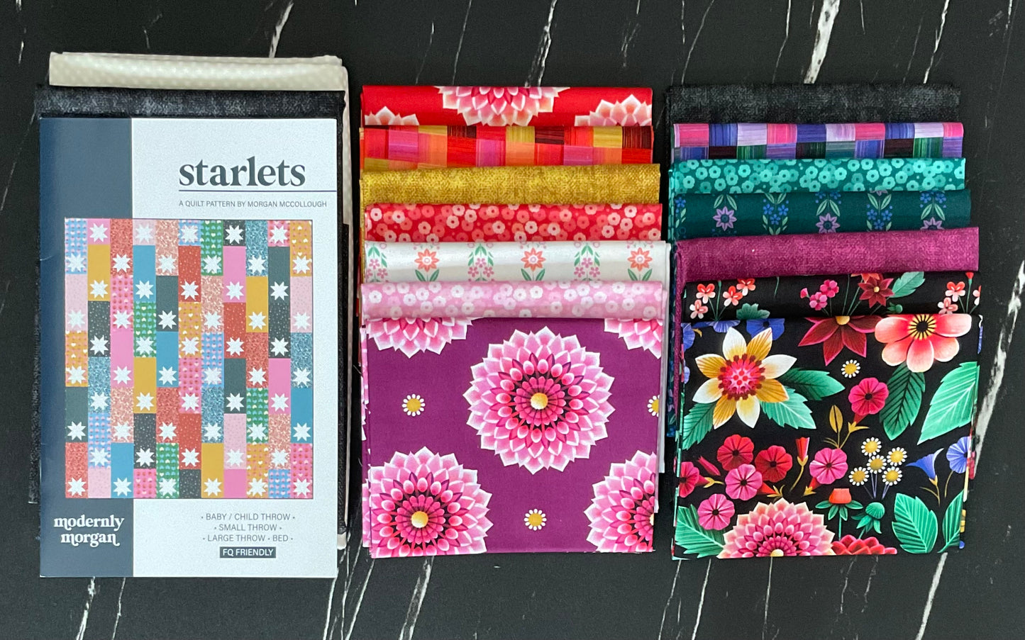 Starlets Quilt featuring June by Laura C. Moyer: Quilt Kit