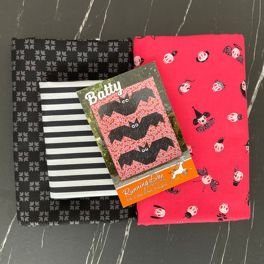 Batty Quilt Kit featuring Pretty Creepy by Cori Dantini