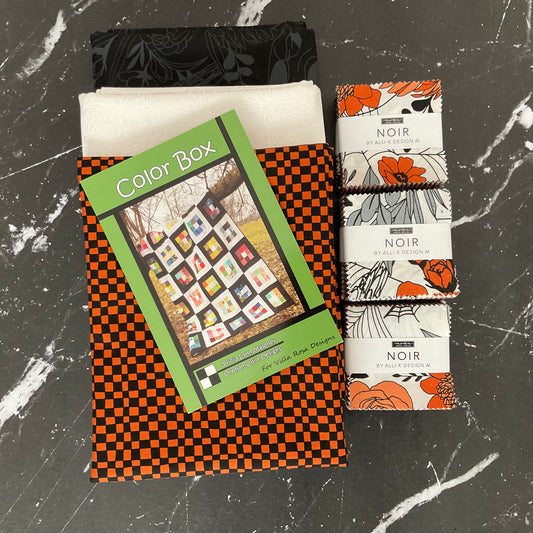 Color Box Quilt Kit featuring Noir by Alli K Designs