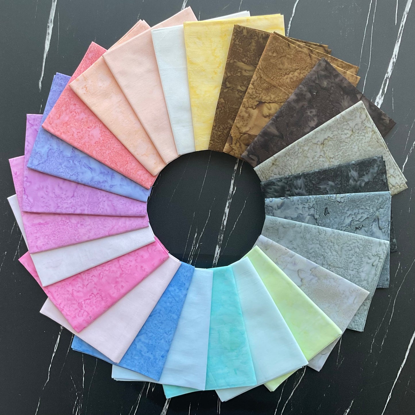 Artisan Batiks: Prisma Dyes by Lunn Studios - 2022 New ColorS for Robert Kaufman Fat Quarter Bundle