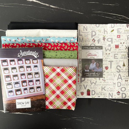 On Dasher by Sweetwater : Snow Day Quilt Kit