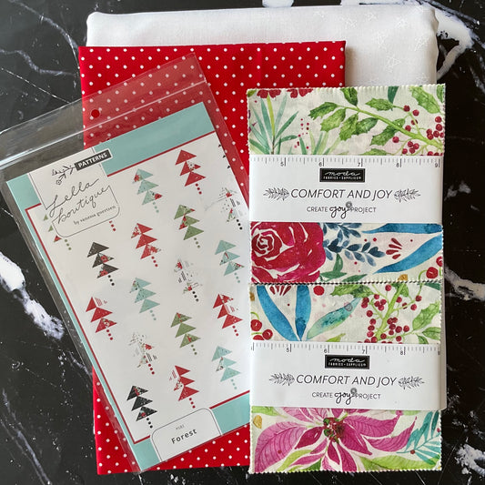 Forest Quilt Kit featuring Comfort & Joy