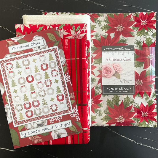 Christmas Cheer Quilt Kit featuring A Christmas Carol by 3 Sisters Design