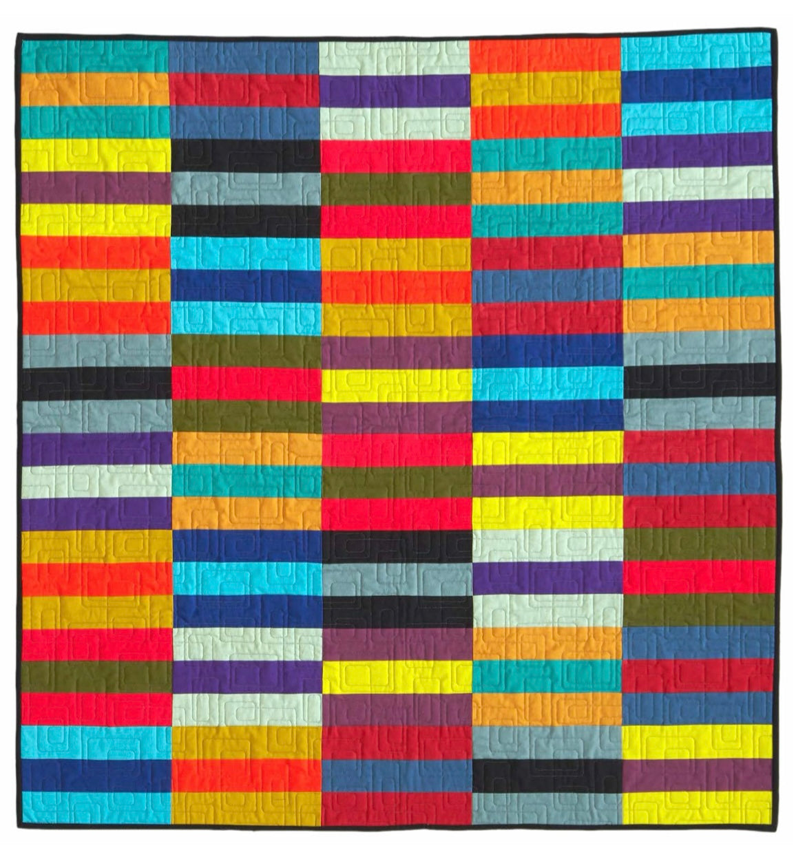 Strips of Pure Solids Quilt Kit