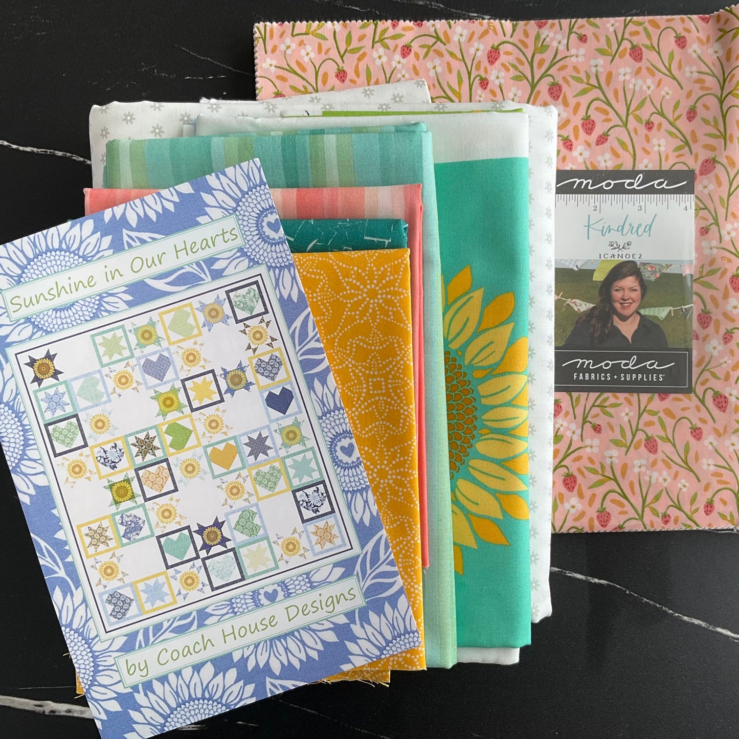 Kindred by 1 Canoe 2 : Sunshine In Our Hearts Quilt Kit