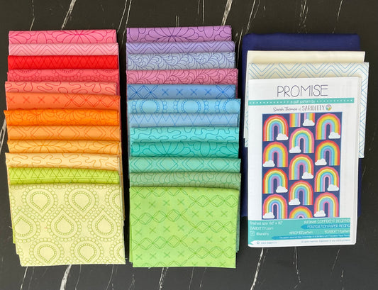 Promise Quilt Kit featuring Rainbow Sherbet Sariditty