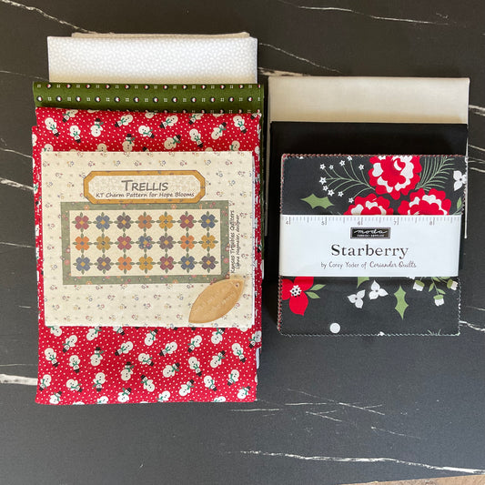 Trellis Table Runner Kit featuring Starberry by Corey Yoder