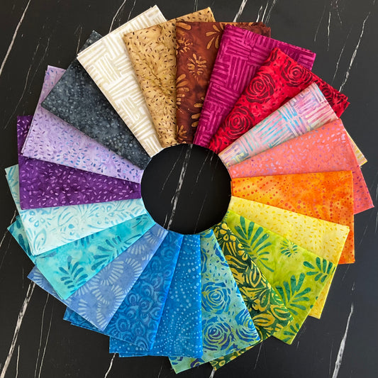 Splendor Quiltessentials 7 Batiks by Anthology Fabrics - August Bundle