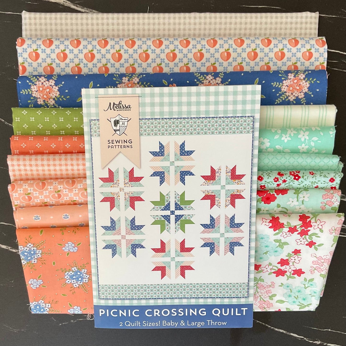 Picnic Crossing Quilt Kit featuring Peachy Keen by Corey Yoder