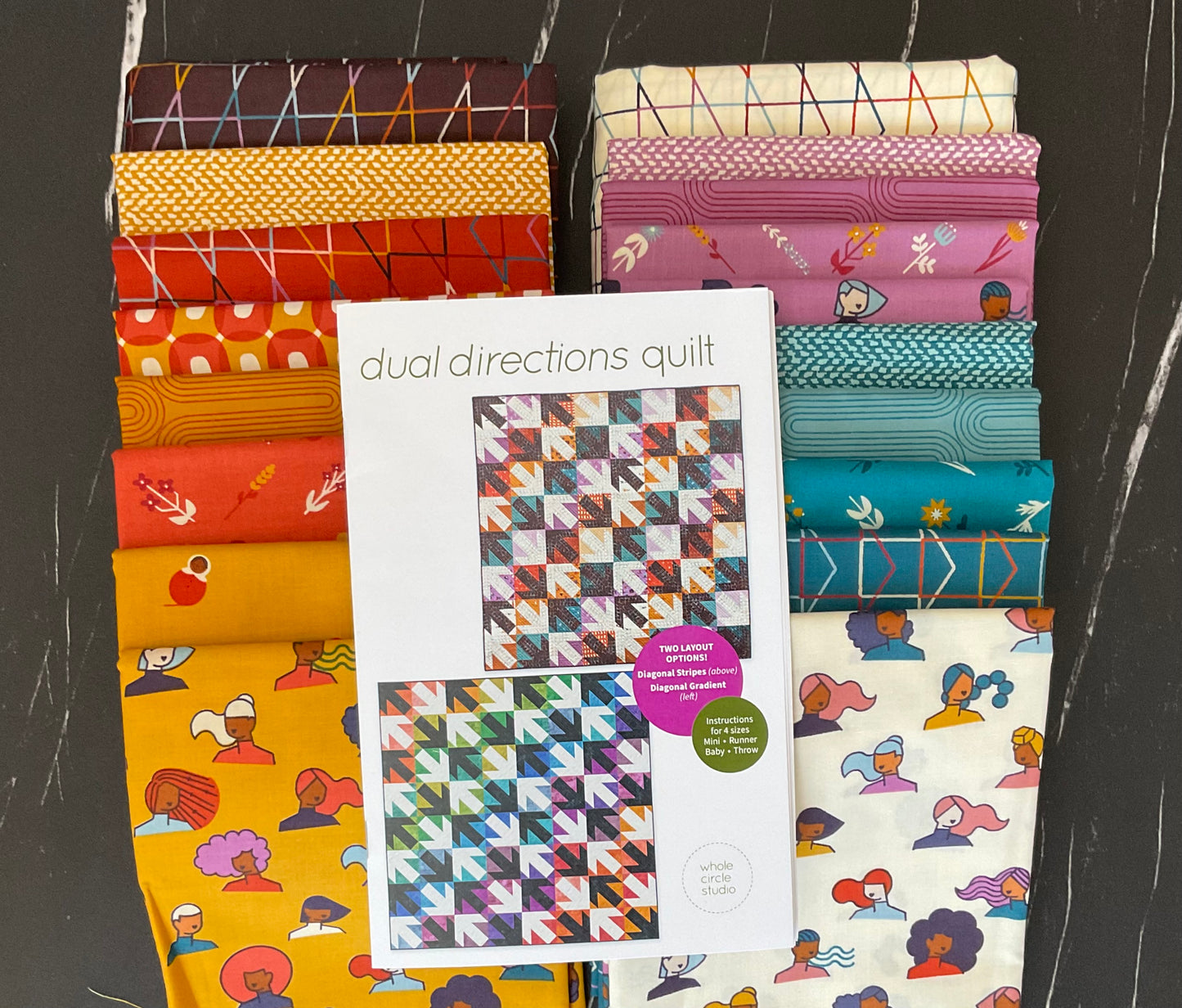 Dual Directions Quilt Kit featuring To and Fro by Rashida Coleman Hale