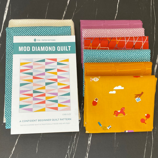 To and Fro par Rashida Coleman Hale / Ruby Star Society - Kit de courtepointe Mod Diamonds