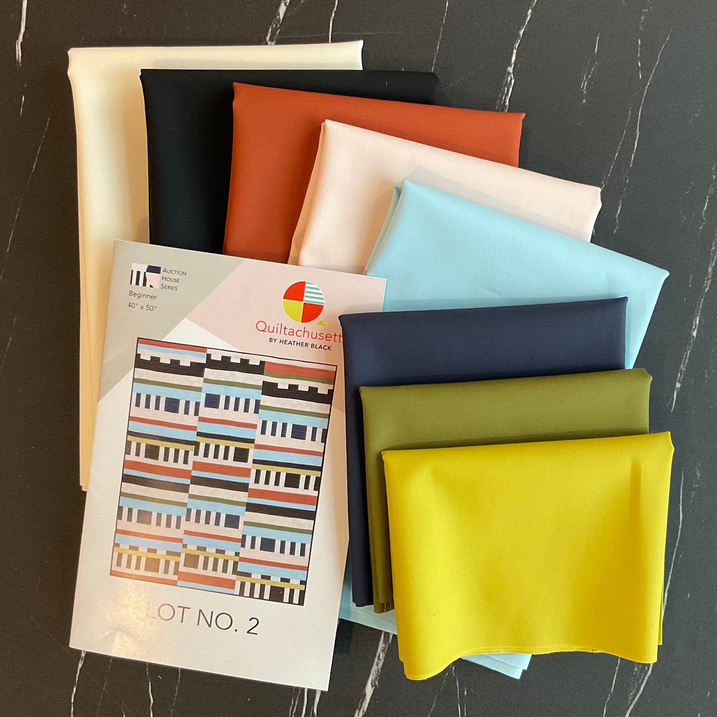 Lot No. 2 Quilt Kit featuring Art Gallery Fabrics Pure Solids