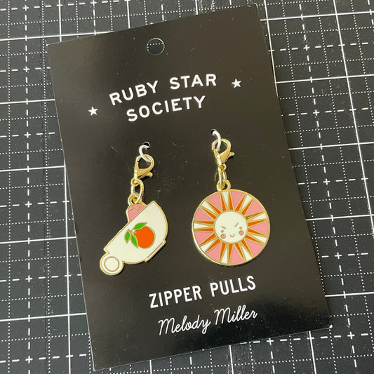 Ruby Star Society Zipper Pulls by Melody Miller Pulls 2ct RS7051